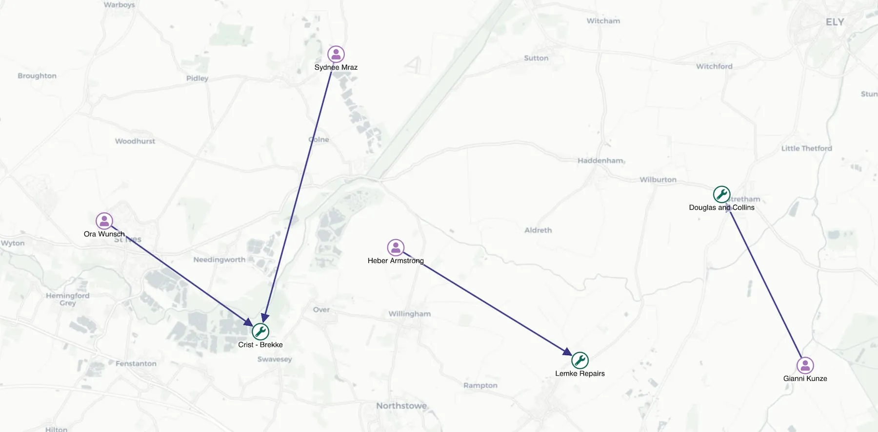 An image showing ReGraph with OpenStreetMap